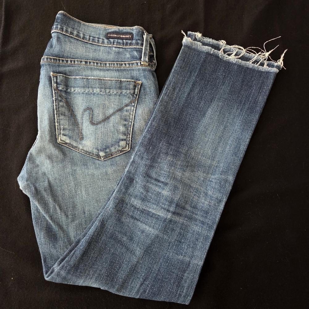 Citizens Of Humanity Ava Low Rise Straight Leg Jeans Women's 27x25 EUC 1278-357
